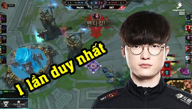 Lần duy nhất Faker giành pentakill là với vị tướng LeBlanc trong trận gặp NoJin